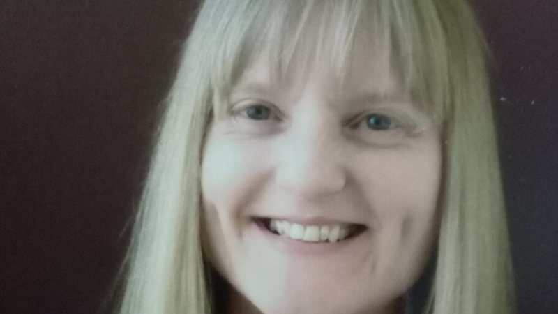 Mrs Sharon Brown, a member of staff at Kelty Medical Practice.